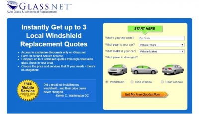 Windshield Price Quote GlassNET